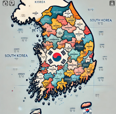 대한민국 지도