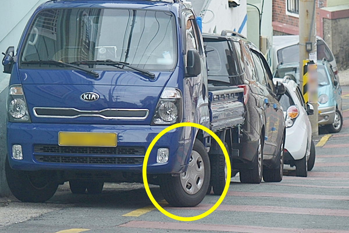 하준이법 경사로 주차방법 고임목 바퀴방향 과태료 벌점 17