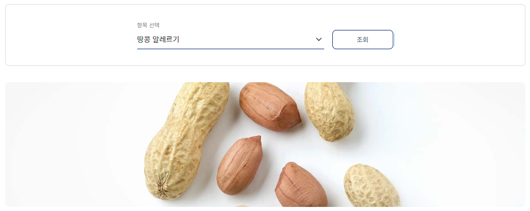 대한항공 특별 기내식-땅콩 알레르기