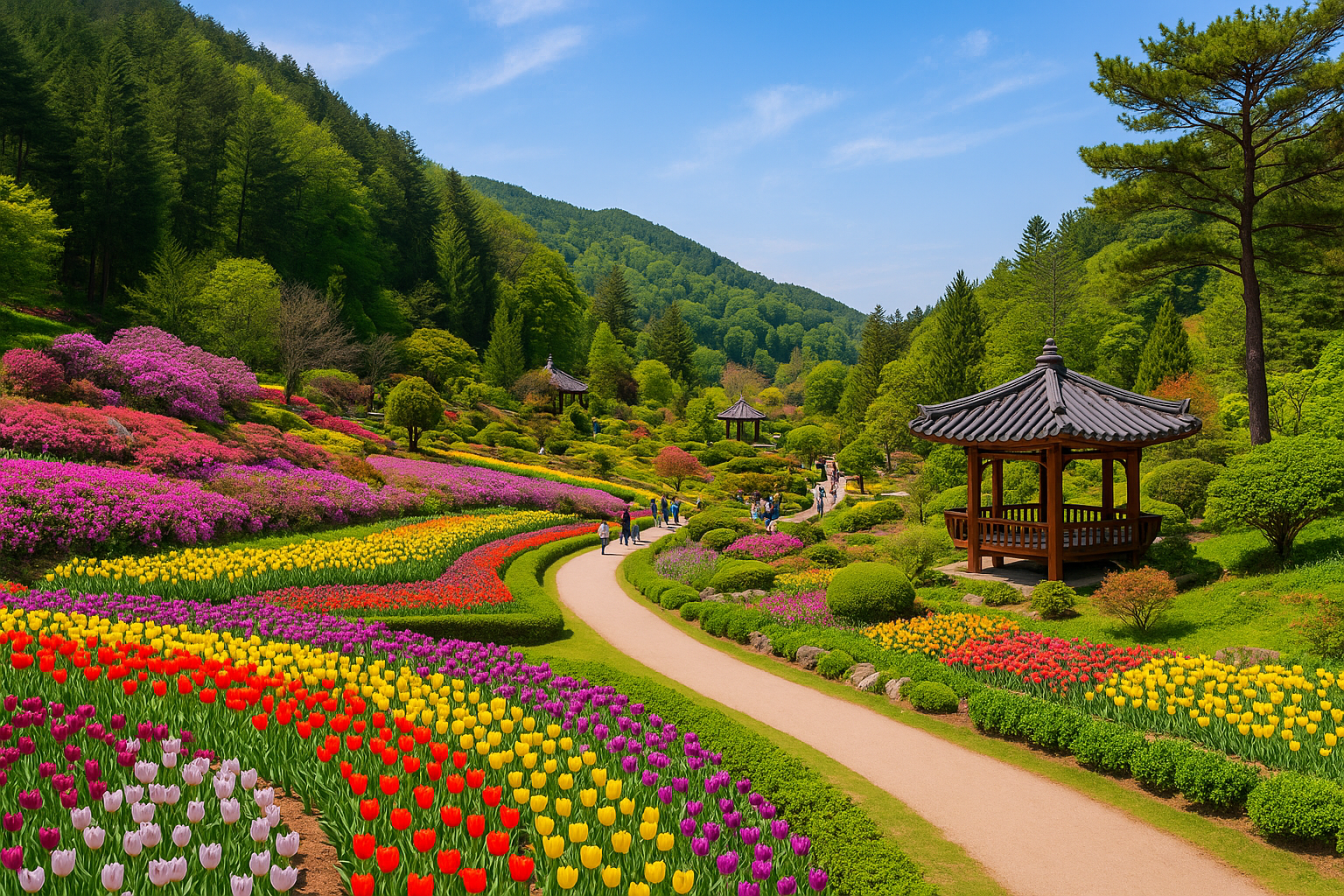 가평 아침고요수목원에서 만나는 사계절의 정원 예술과 자연 치유 여행