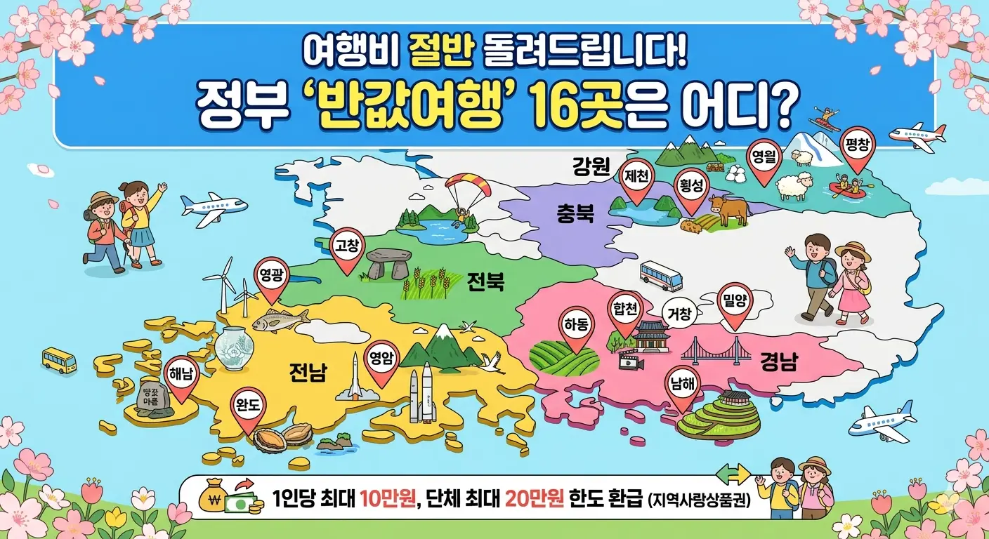 2026 정부 여행 지원금 반값 여행 나만 몰랐어? 제 값 주면 손해!!