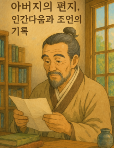 아버지의 편지를 읽고 있는 정약용