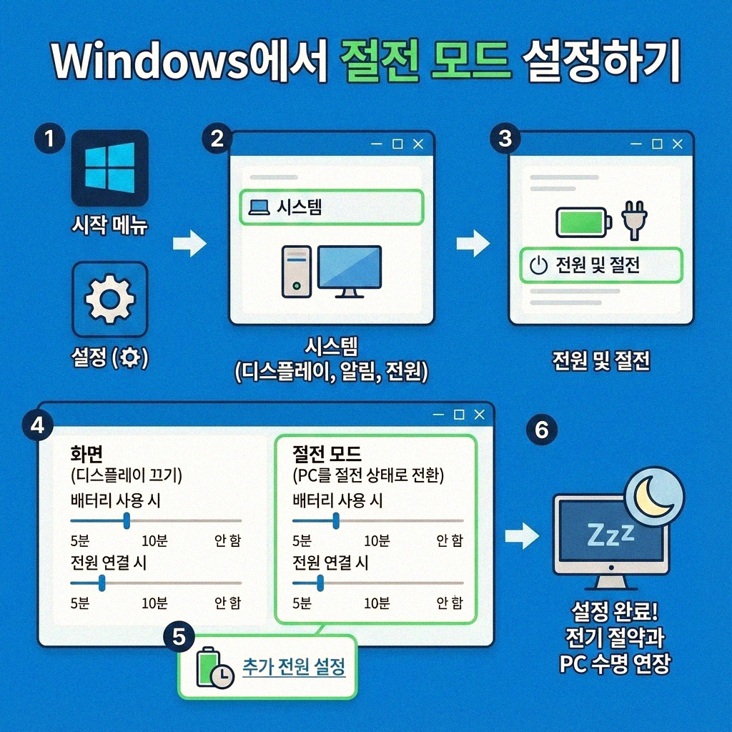 컴퓨터 절전 모드 설정 제대로 알아보기