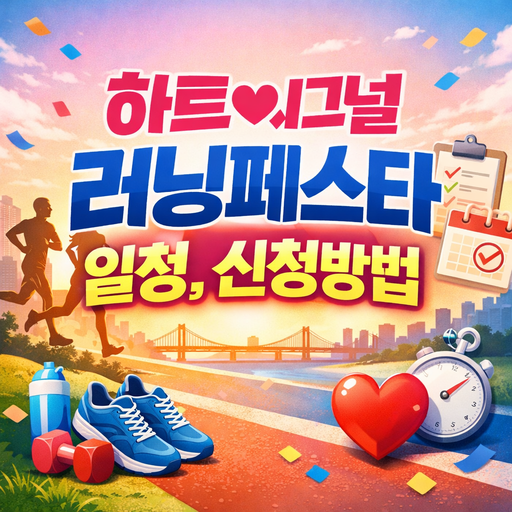 하트시그널 러닝페스타 일정 신청방법