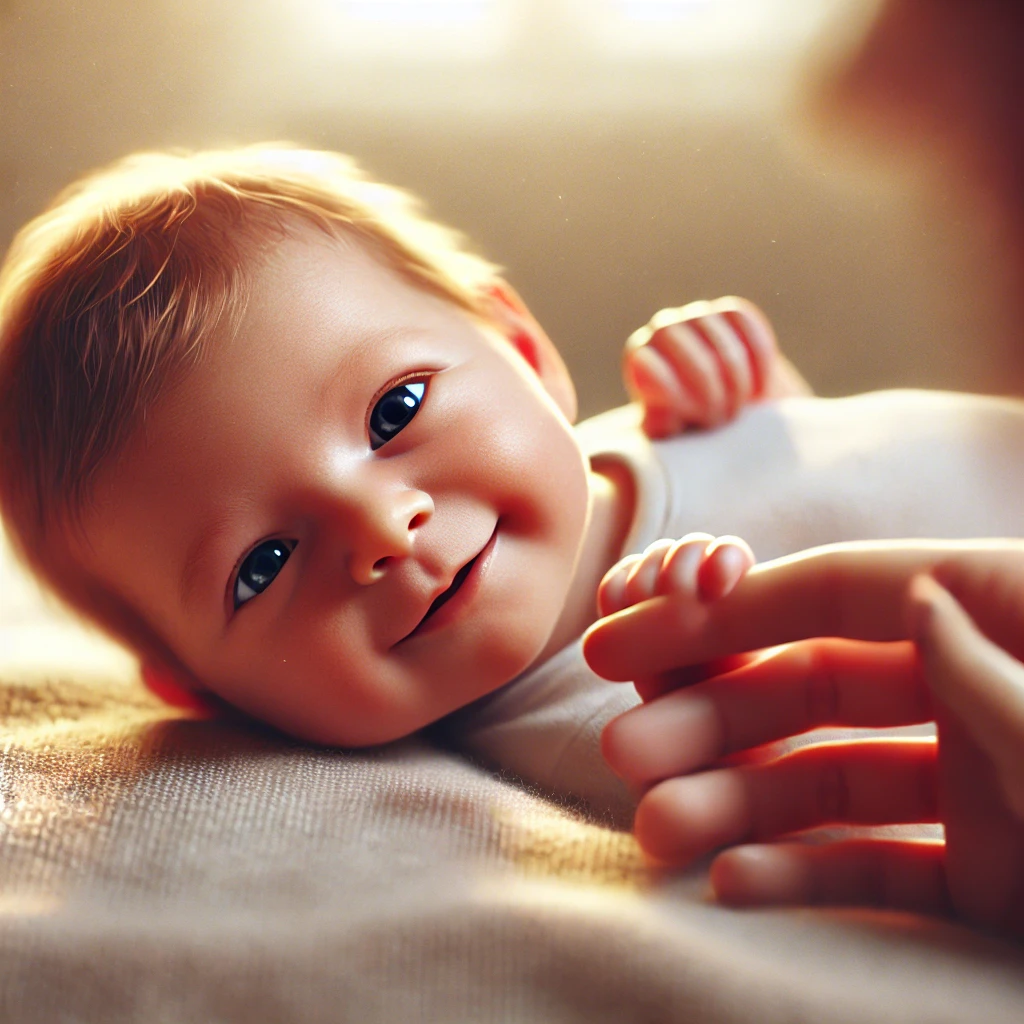 신생아의 시각 발달 및 부모 반응 보기