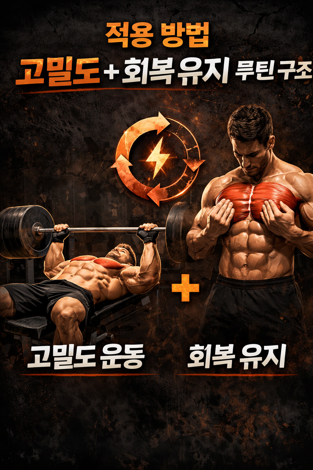 적용 방법: 고밀도 + 회복 유지 루틴 구조