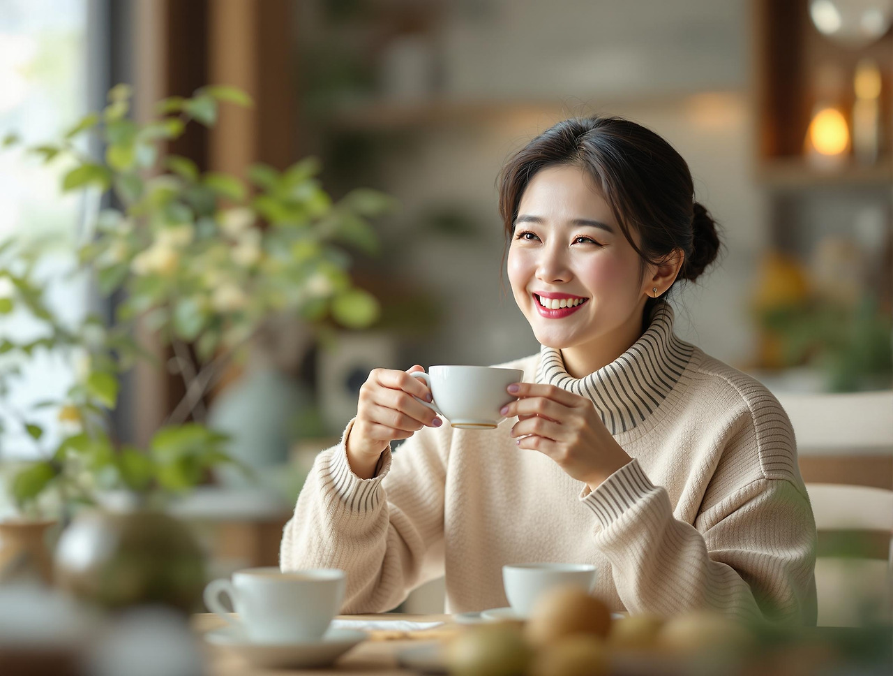 건강한 여성의 사진