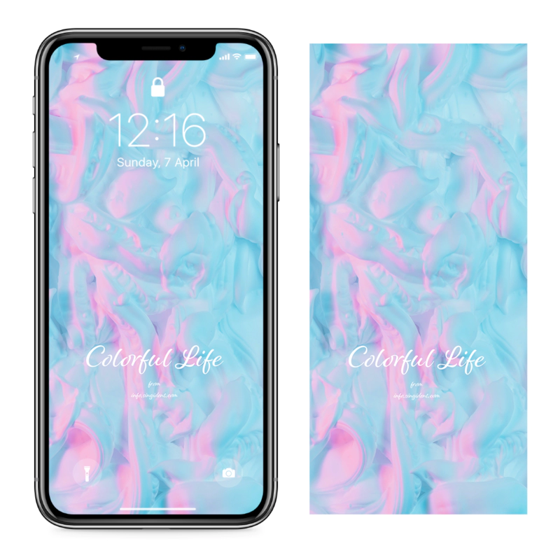 06 핑크 추상 C - Colorful Life 아이폰핑크배경화면