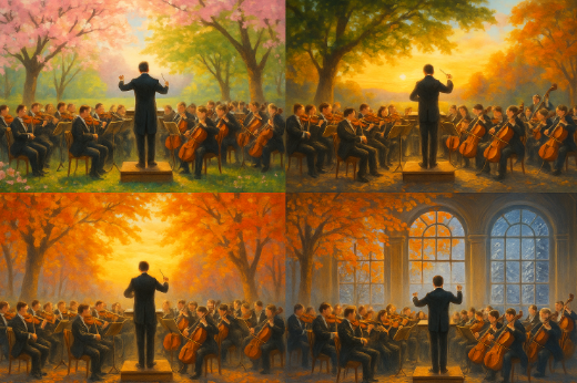 계졀별 오케스트라 공연 관련 이미지