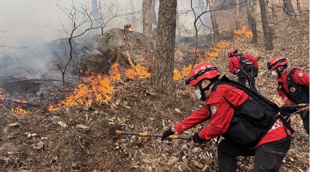 경남 함양 산불 진화율·위치·원인·피해