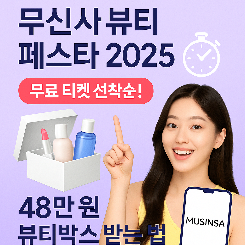 2025무신사 뷰티 페스타 , 48만원 뷰티박스 도전