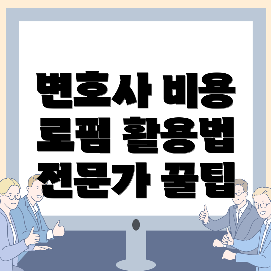 전관 변호사 비용