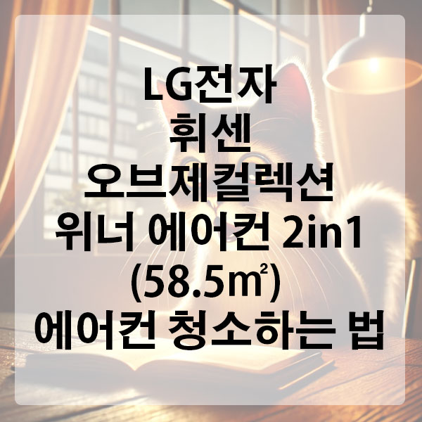 LG전자 휘센 오브제컬렉션 위너 에어컨 2in1 (58.5㎡) 에어컨 청소하는 법