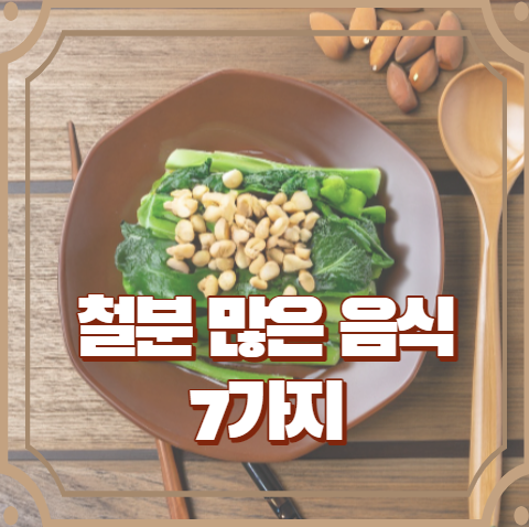 철분 많은 음식 7가지