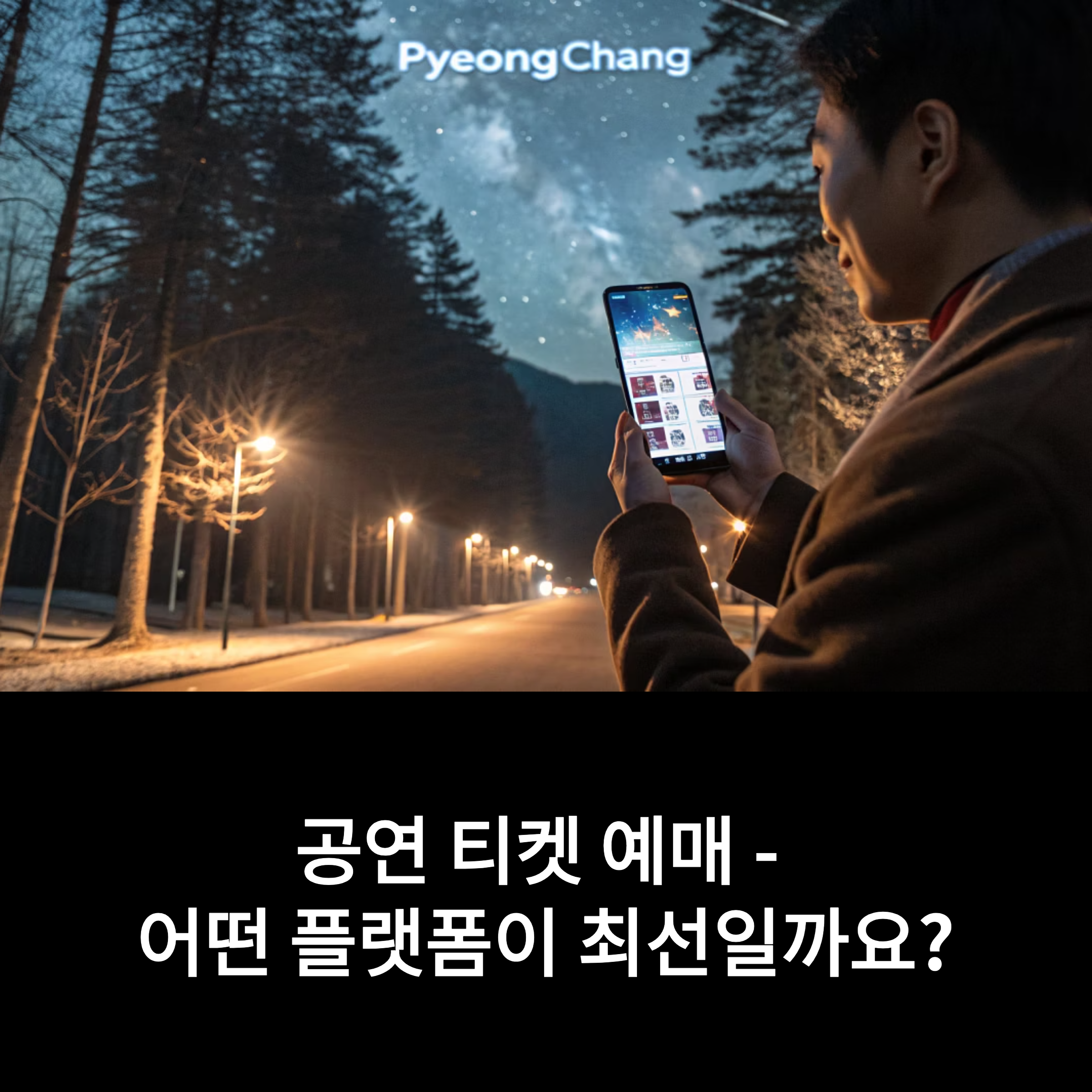 공연을 앞두고 티켓 예매
