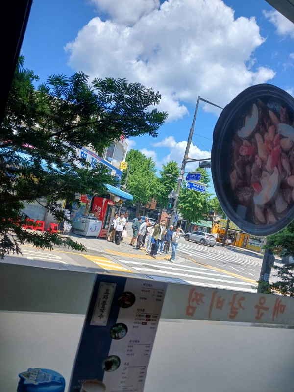 효자동국수집 바깥 풍경