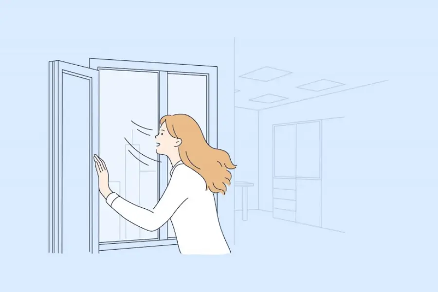 탁한 실내공기 환기