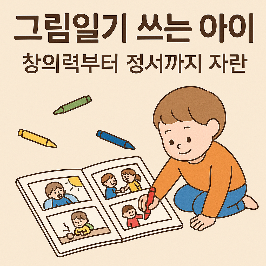 그림일기 쓰는 아이, 창의력부터 정서까지 자란다 이미지