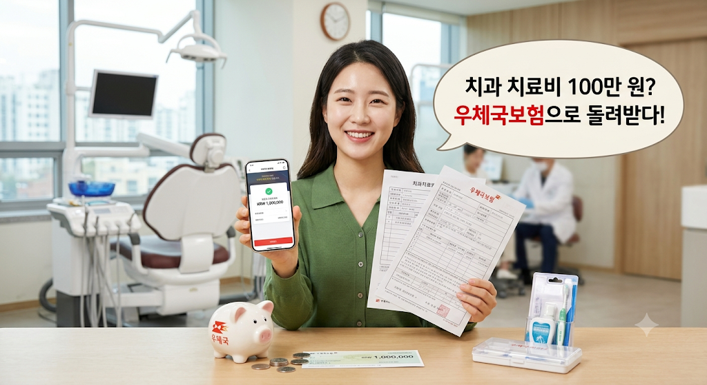 치과 치료비 100만 원 나왔다면? 우체국 치아보험으로 돌려받는 법