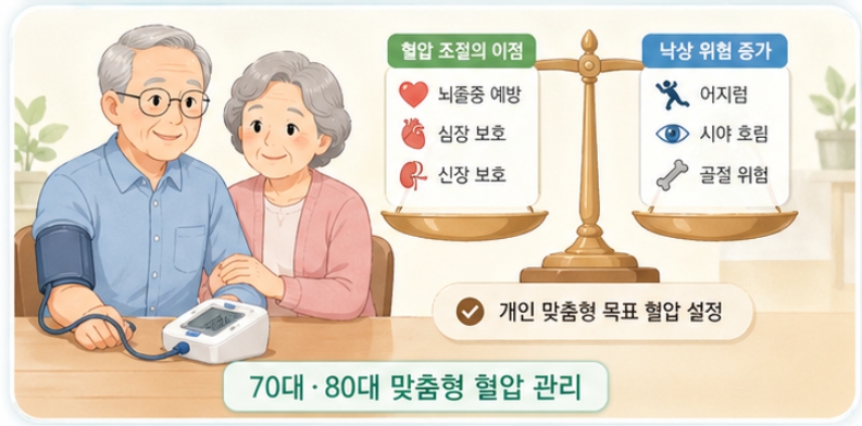 70대&middot;80대 남녀 정상혈압 수치