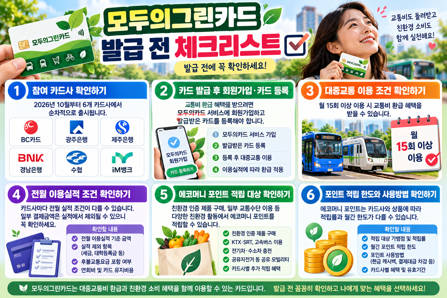 모두의그린카드 발급 전 체크리스트