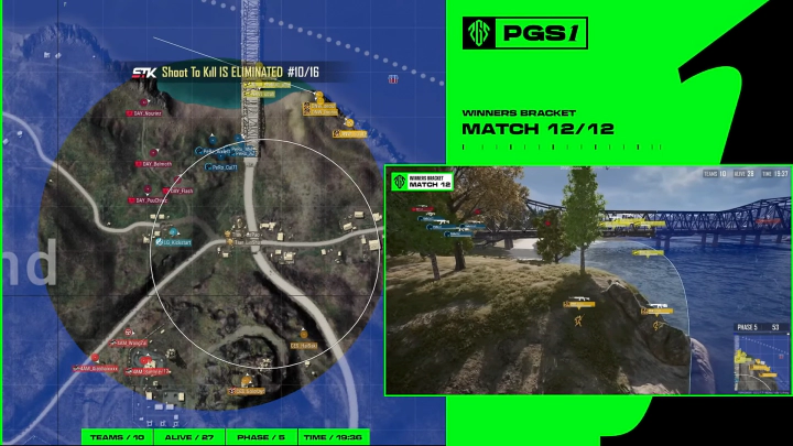 다나와는 섬으로 진입하는데 성공, 기절했던 살루트 선수까지 살리며 전력을 보존합니다