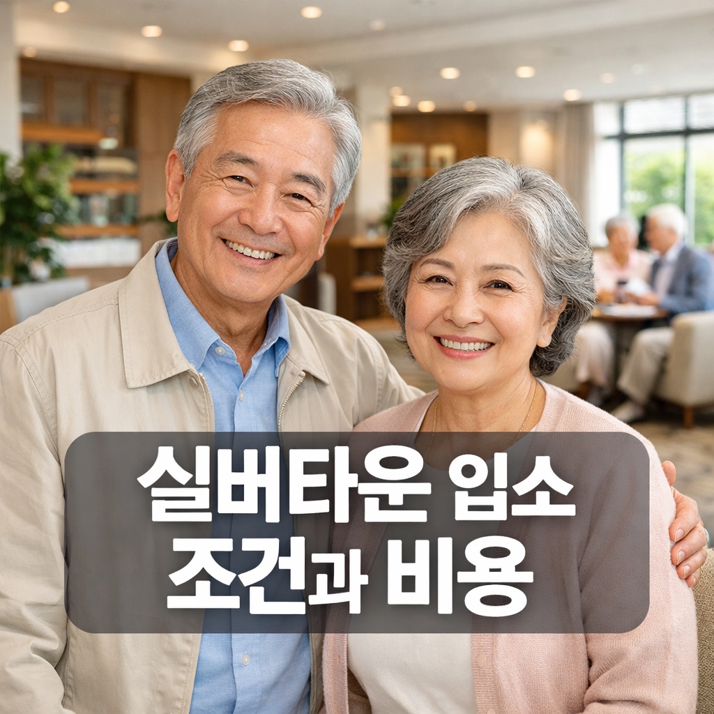 실버타운 입소 조건과 비용 총정리
