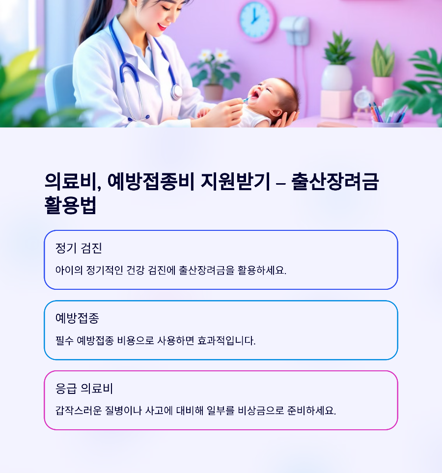 의료비, 예방접종비 지원받기 &ndash; 출산장려금 활용법