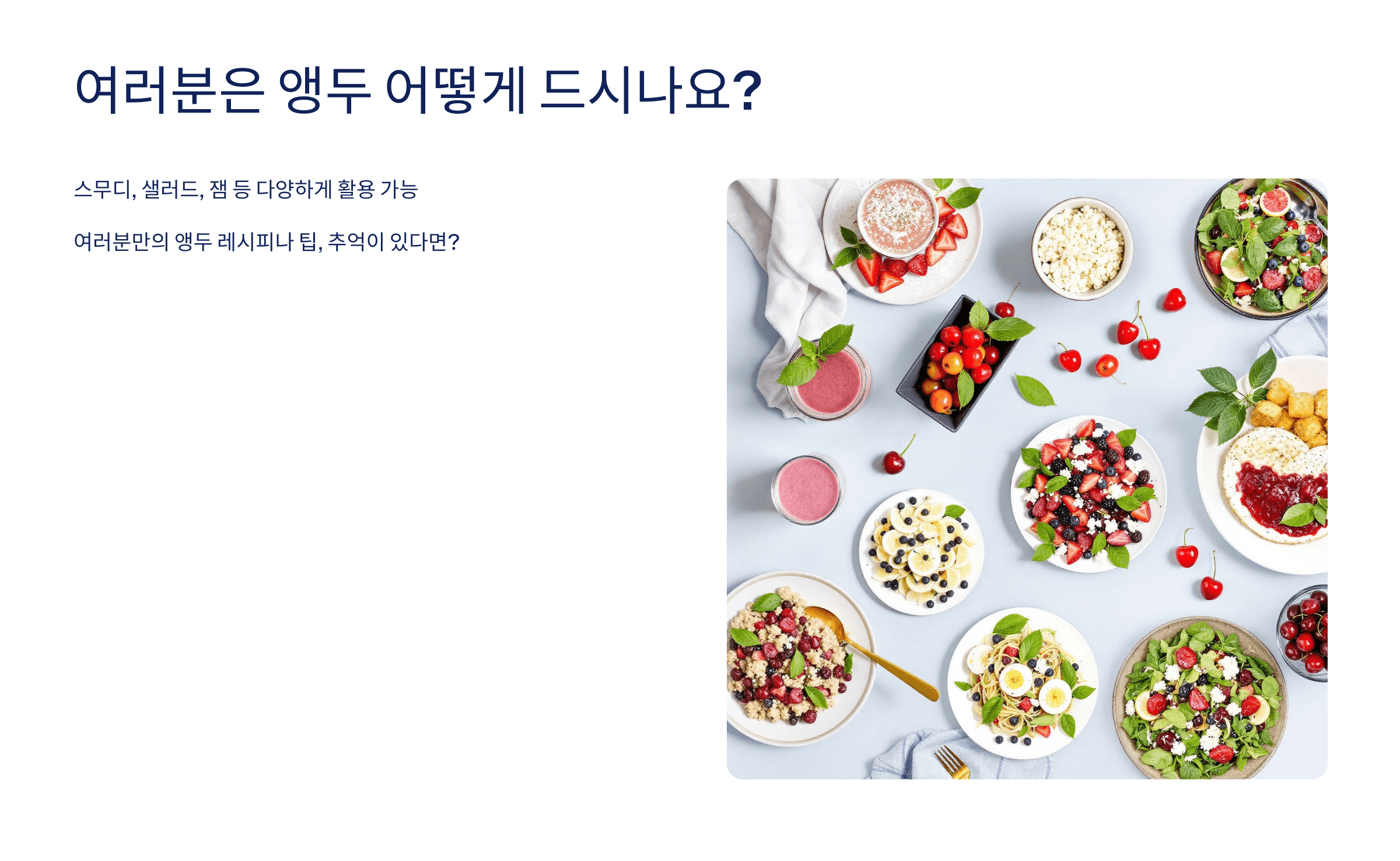 앵두 사진입니다.