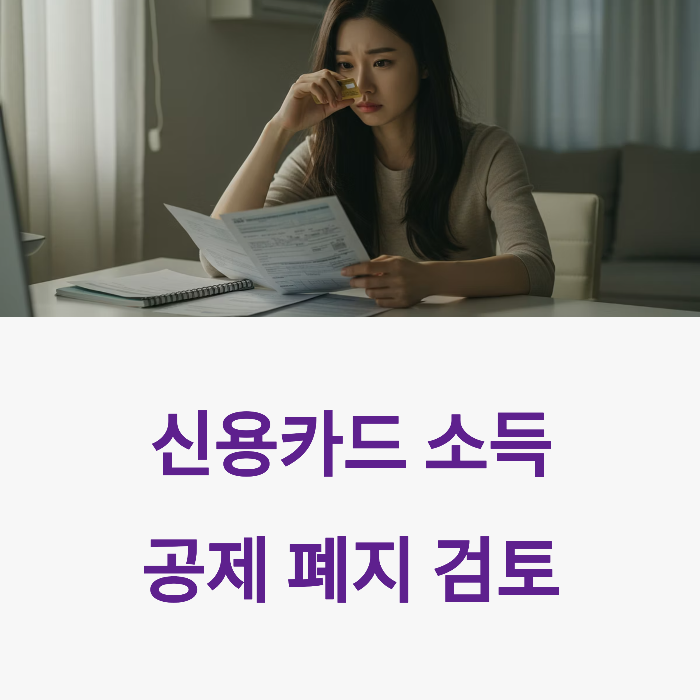 신용카드 소득공제