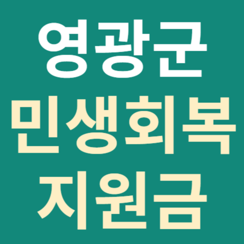영광군 민생회복지원금