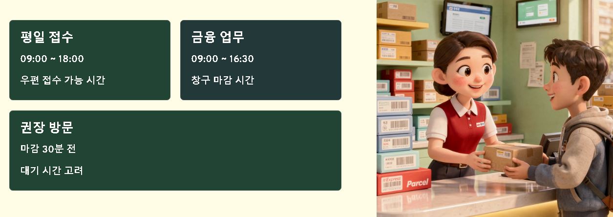 우체국 택배 박스 규격
