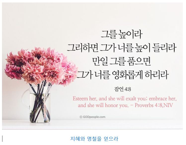 잠언 4장
