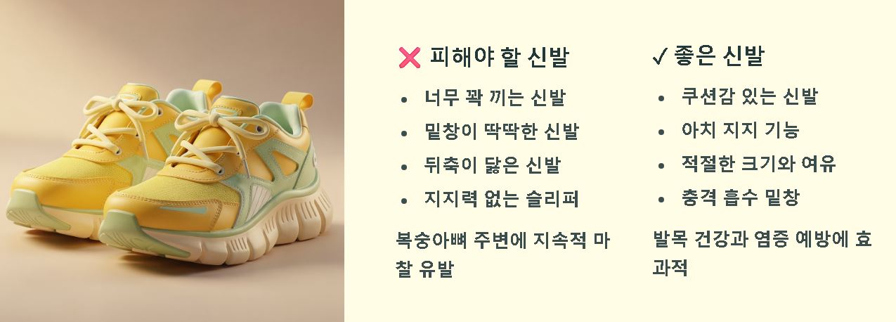 복숭아뼈 통증 관리법