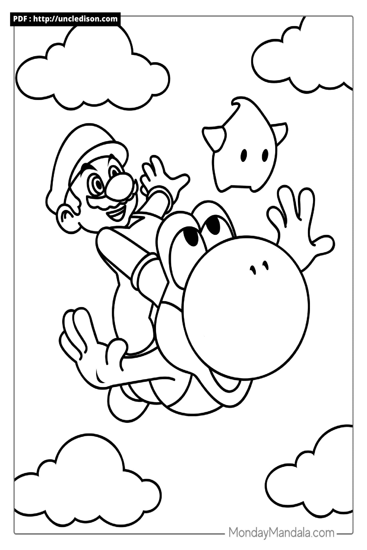 슈퍼마리오 색칠공부 무료도안