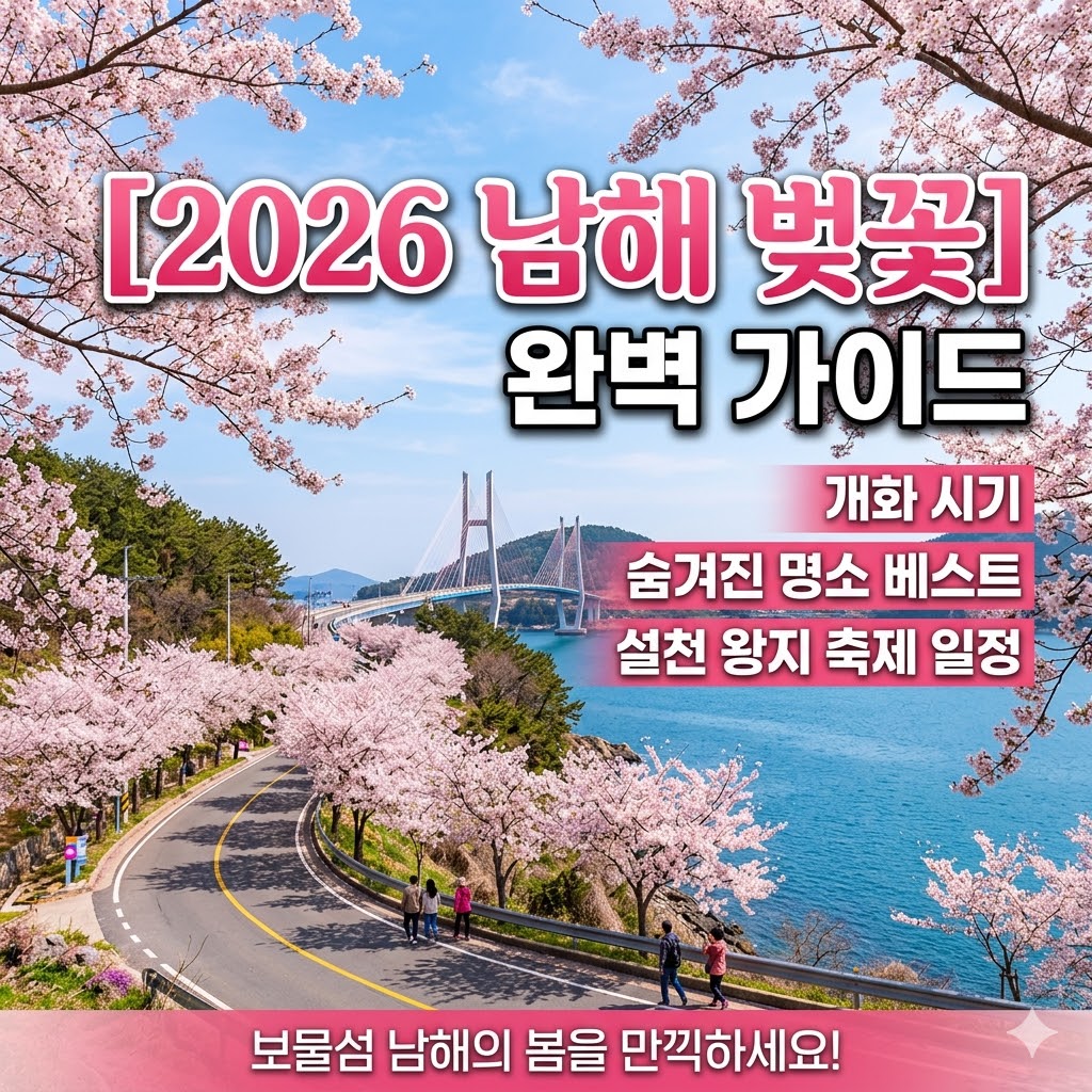 남해 벚꽃 개화 시기