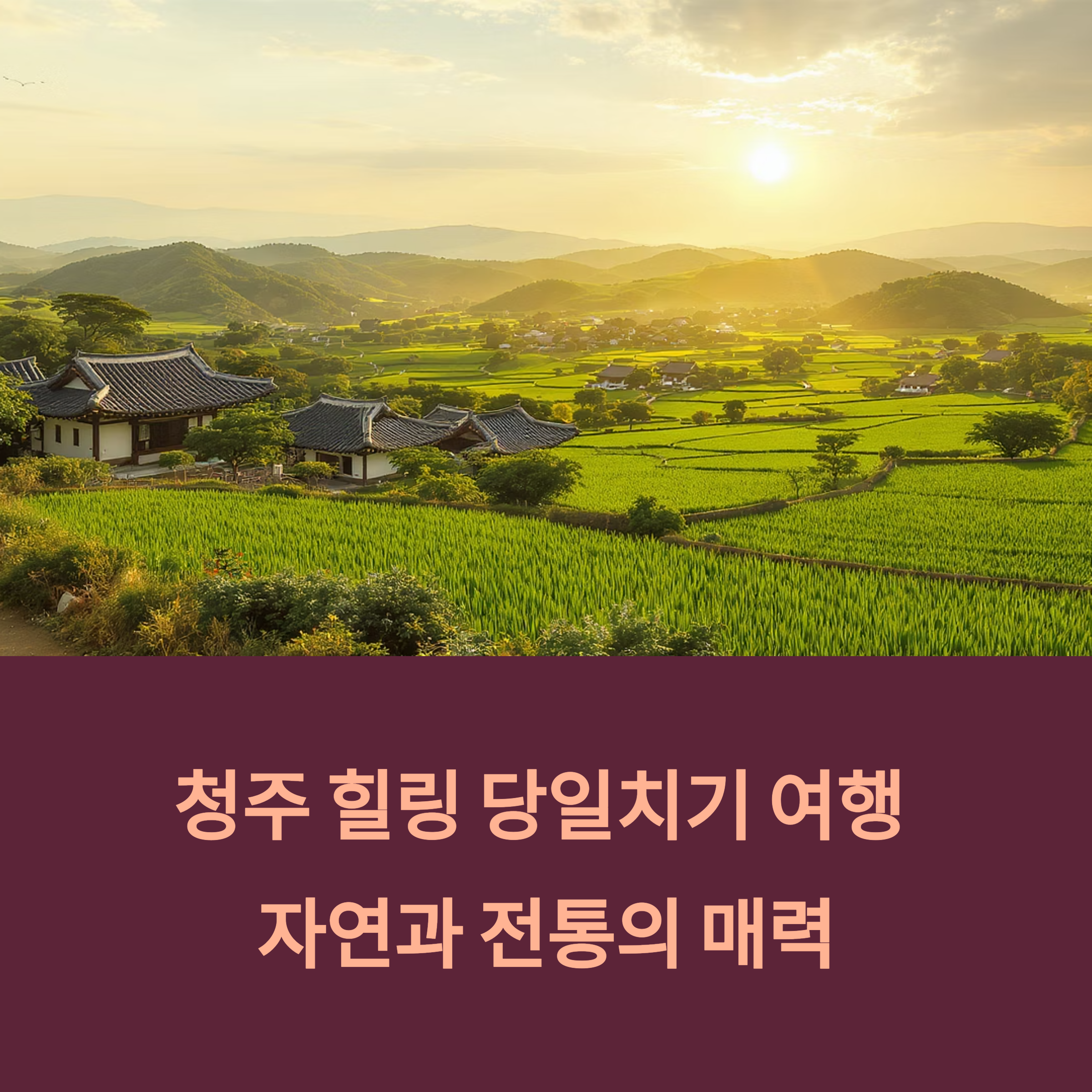 청주 힐링 당일치기 여행