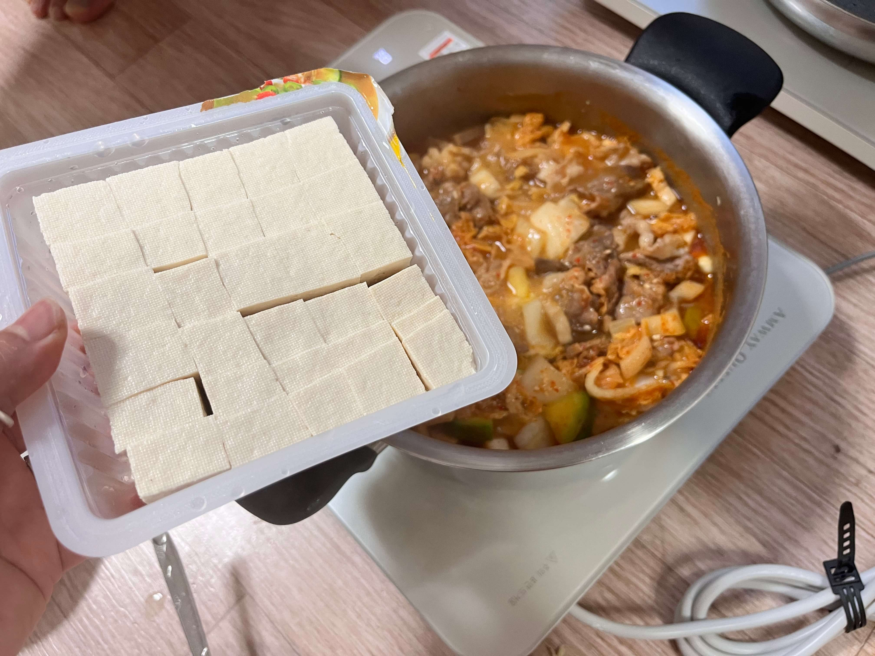 간단한 차돌 알배추 된장찌개