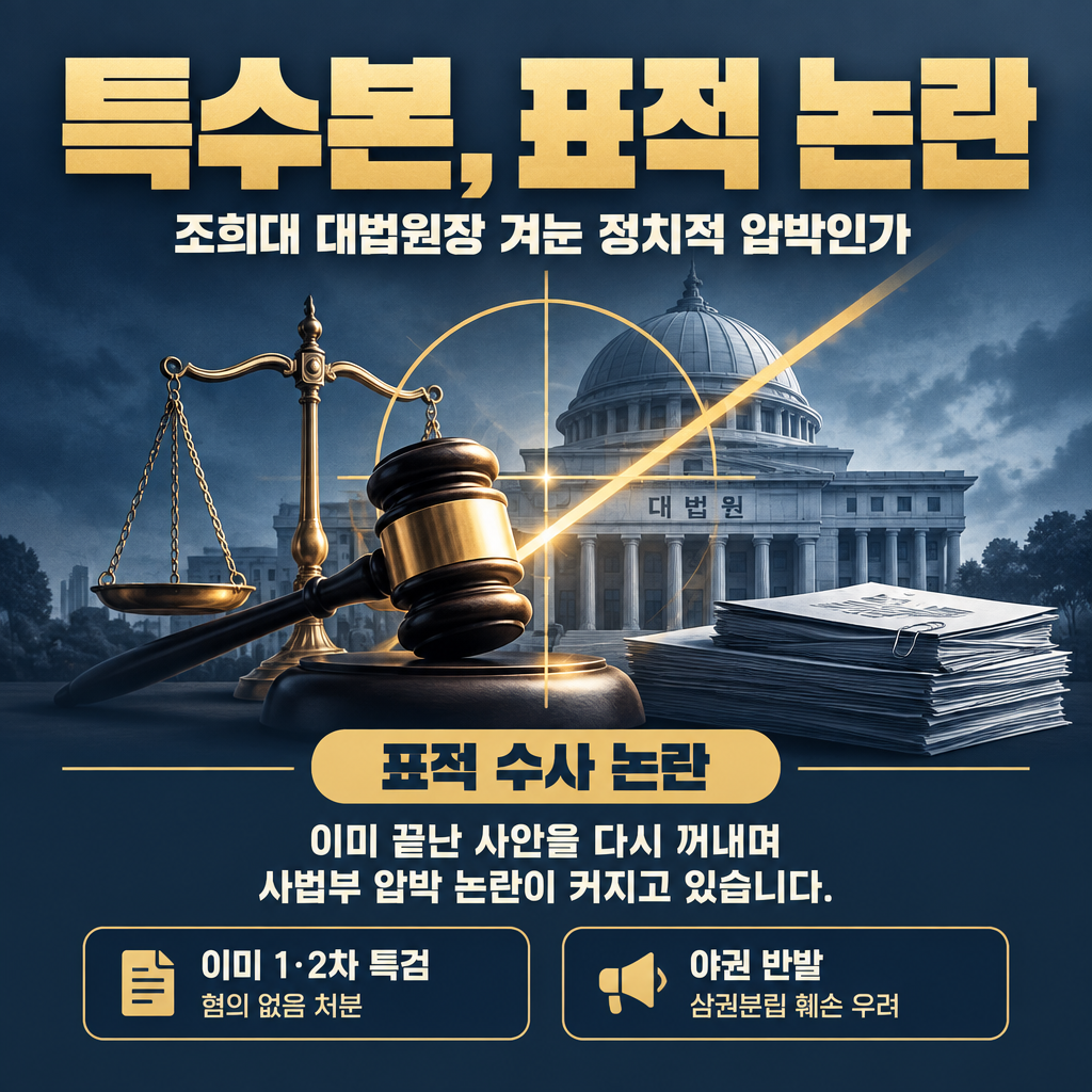특수본, 표적 논란