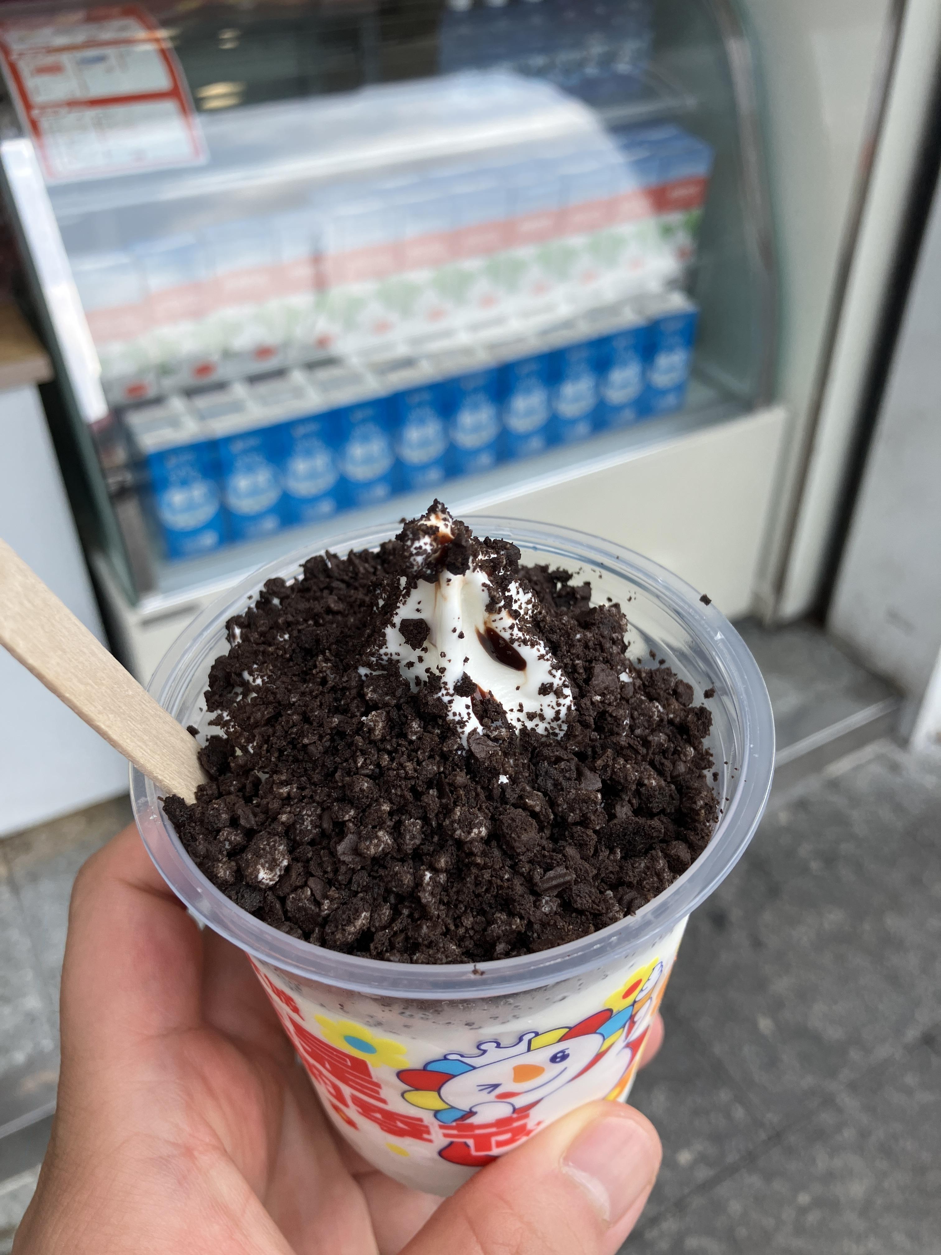 눈사람 미쉐 蜜雪冰城 아이스크림