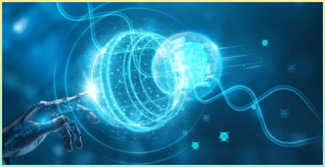 보안에 대한 느낌을 떠올릴 수 있는 손가락과 배경 이미지