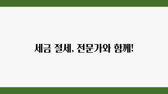 세무사의 세무 컨설팅