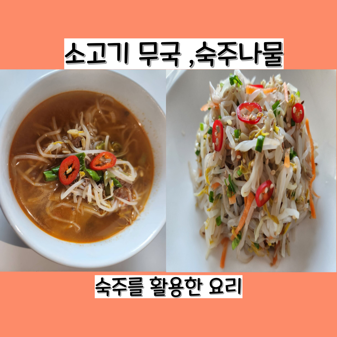 쇠고기 무국 숙주나물