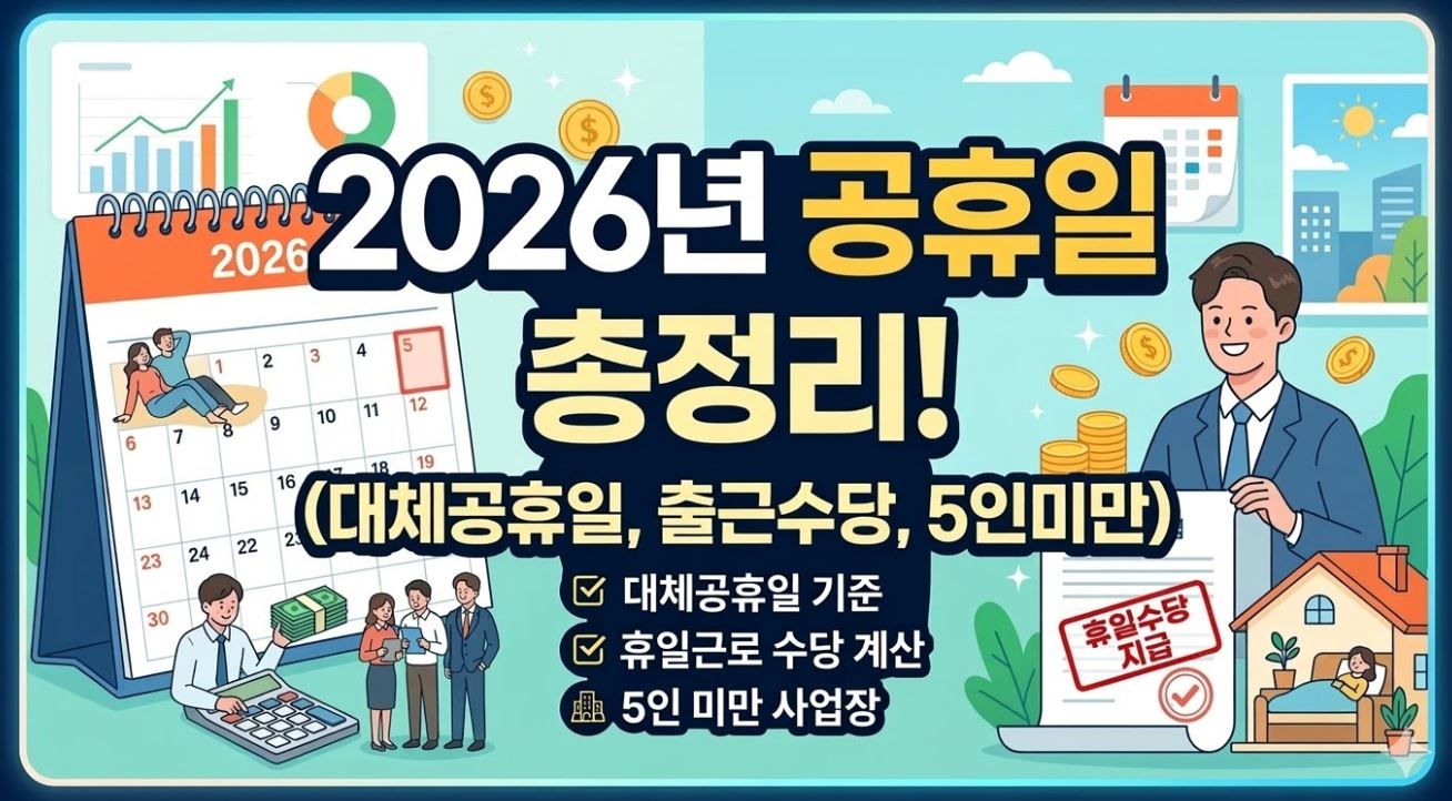 2026년 공휴일소개 포스팅 썸네일 사진