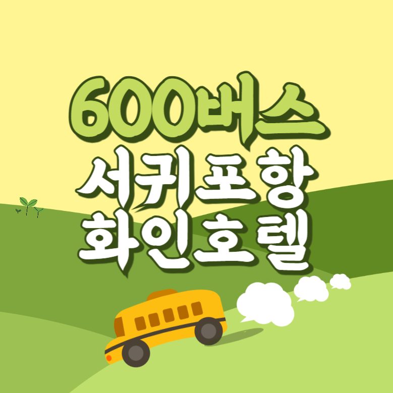 서귀포항.화인호텔에서 제주공항 리무진 공항버스(600번) 썸네일