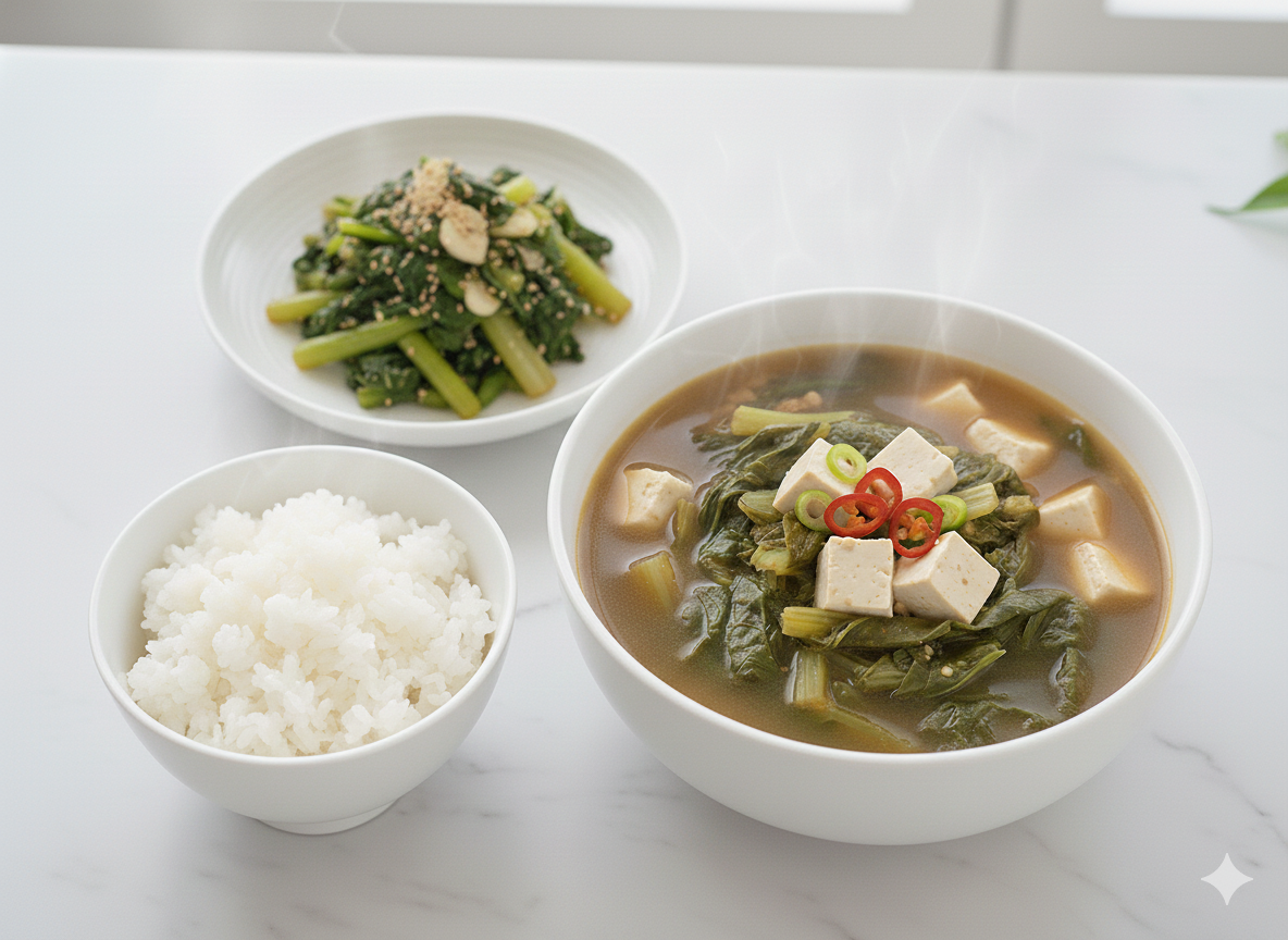 영양소 흡수율을 높이는 근대 된장국과 근대 나물 무침 요리