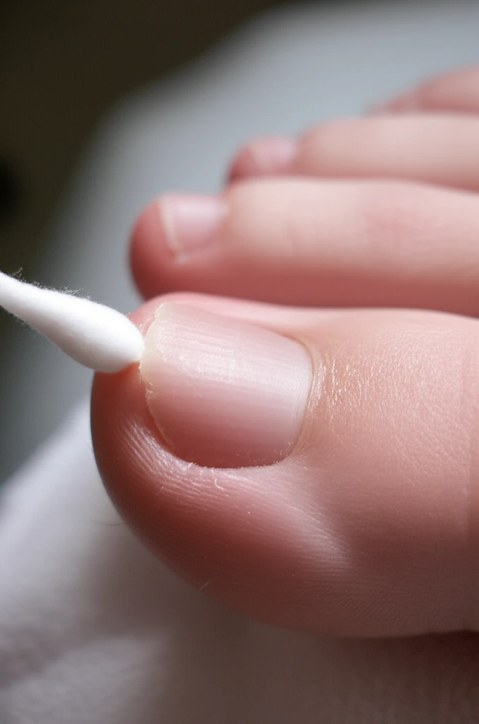 내성 발톱 자가 치료? 면봉 사용의