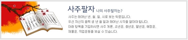 뽐뿌 사주팔자
