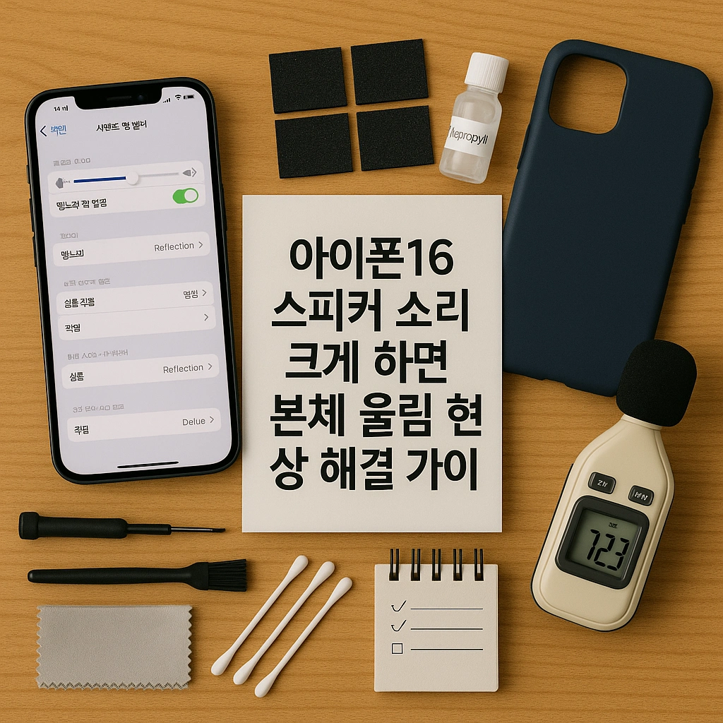 아이폰16 스피커 소리 크게 하면 본체 울림 현상 해결 가이드
