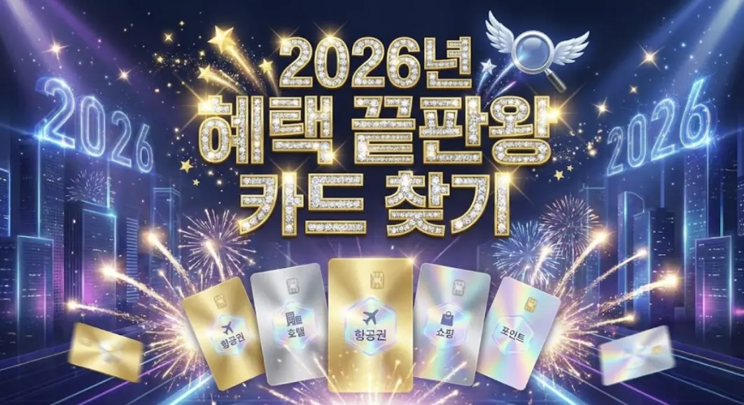 2026년 신용카드 추천 TOP 3 및 피킹률 극대화 전략